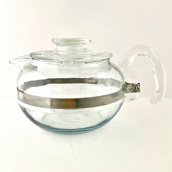Teapot & Lid Flameware by PYREX 8336-H 6 Cup. Made in USA, Vintage - Picture 3 of 16